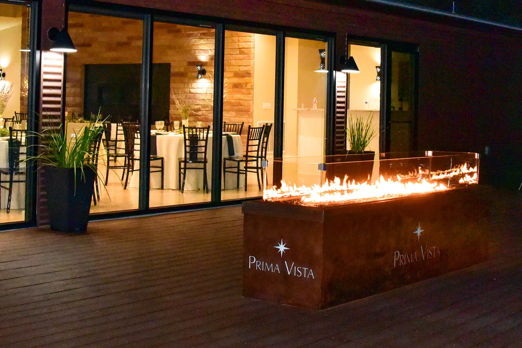 Fire Pit on the Sunset Deck