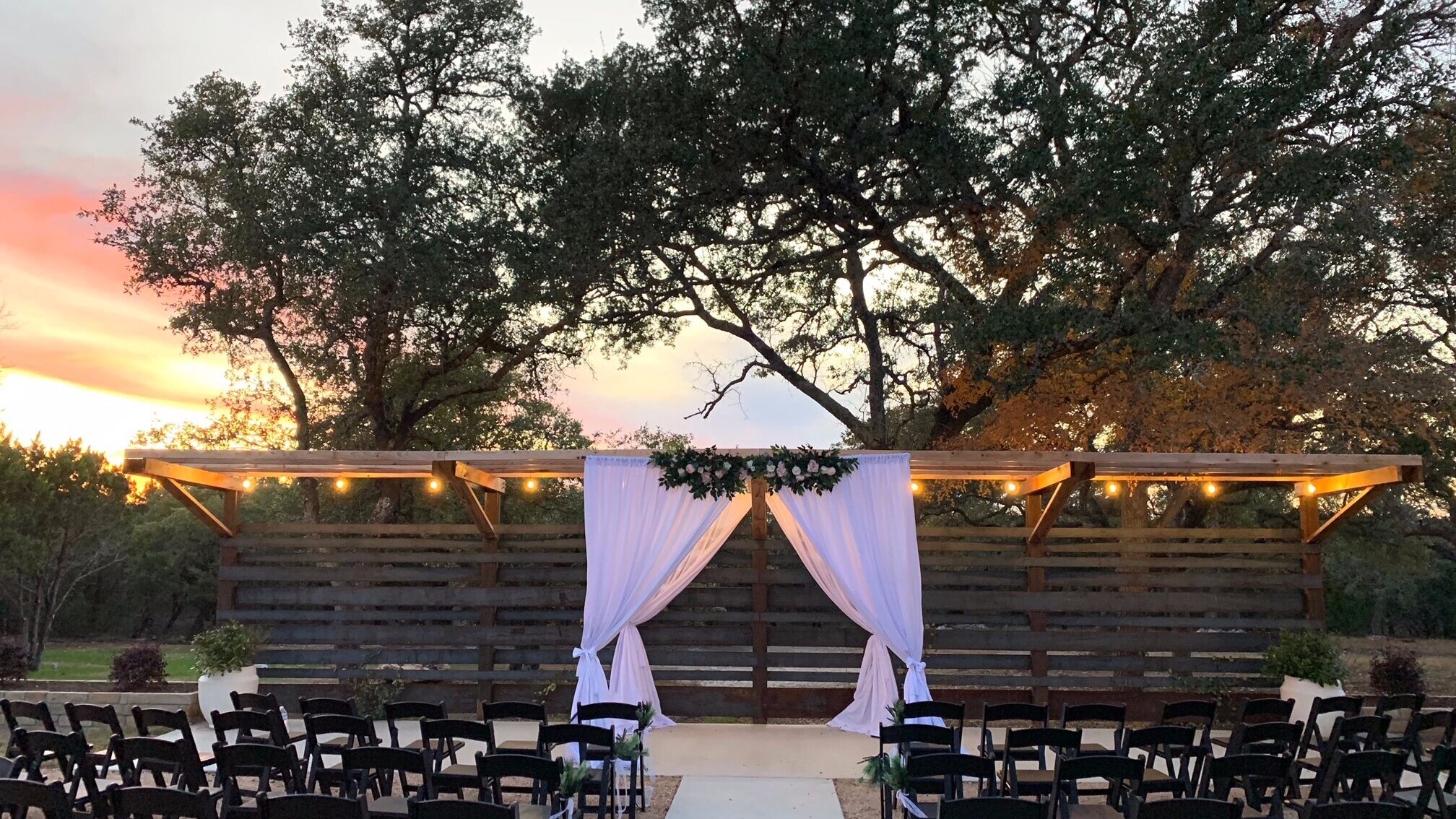 Golden Sunset at Ceremony Site